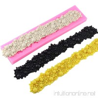 Mujiang Round Pearls Bubbles Cake Decorating Silicone Mats Lace Sugar Chocolate Fondant Molds - B0175ZB7FY